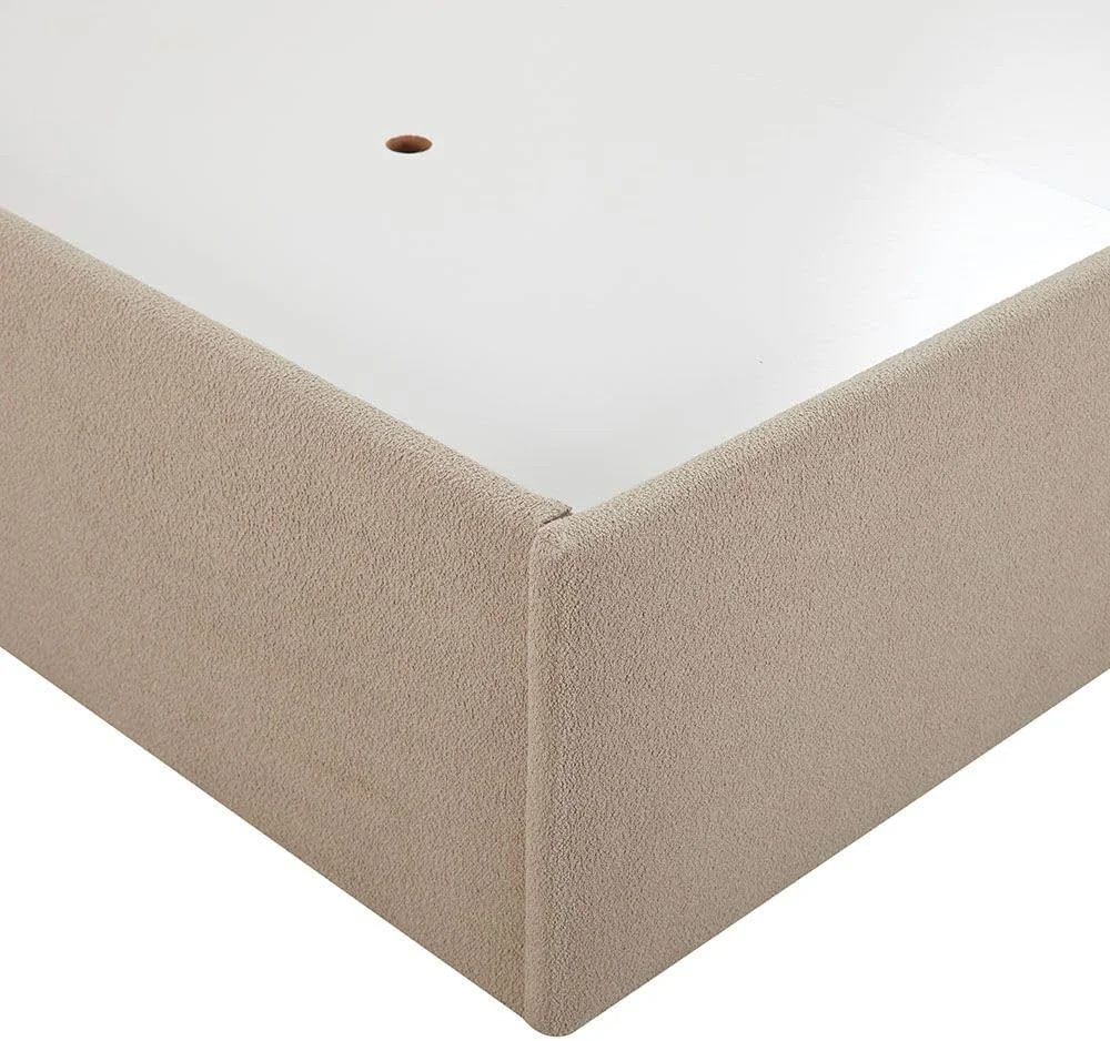 تخت خواب کینگ 180x200 دانوب هوم مدل Hendrix با فضای ذخیره سازی هیدرولیک - طوسی مایل به قهوه ای تخت خواب کینگ 180x200 دانوب هوم مدل Hendrix با فضای ذخیره سازی هیدرولیک - طوسی مایل به قهوه ای