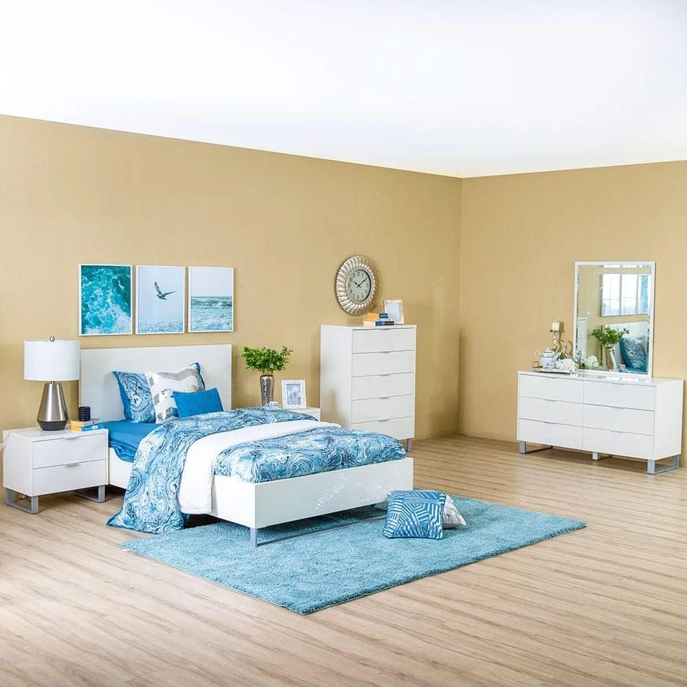 تخت یک نفره 120x200 لولیتا دانوب هوم - سفید براق تخت یک نفره 120x200 لولیتا دانوب هوم - سفید براق