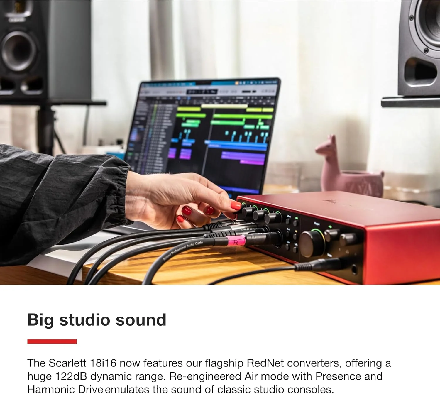 کارت صدای USB Focusrite Scarlett 18i16 نسل چهارم برای نوازندگان، ترانهسرایان، گیتاریستها، تولیدکنندگان محتوا — ضبط با کیفیت استودیویی و نرمافزارهای مورد نیاز برای ضبط کارت صدای USB Focusrite Scarlett 18i16 نسل چهارم برای نوازندگان، ترانهسرایان، گیتاریستها، تولیدکنندگان محتوا — ضبط با کیفیت استودیویی و نرمافزارهای مورد نیاز برای ضبط