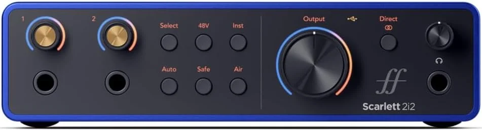 کارت صدای USB Focusrite Scarlett 2i2 نسخه سالگرد - نسخه محدود با 2 ورودی/خروجی برای ضبط، آهنگسازی، استریم و پادکست - شامل تمام نرم افزارهای مورد نیاز برای ضبط کارت صدای USB Focusrite Scarlett 2i2 نسخه سالگرد - نسخه محدود با 2 ورودی/خروجی برای ضبط، آهنگسازی، استریم و پادکست - شامل تمام نرم افزارهای مورد نیاز برای ضبط