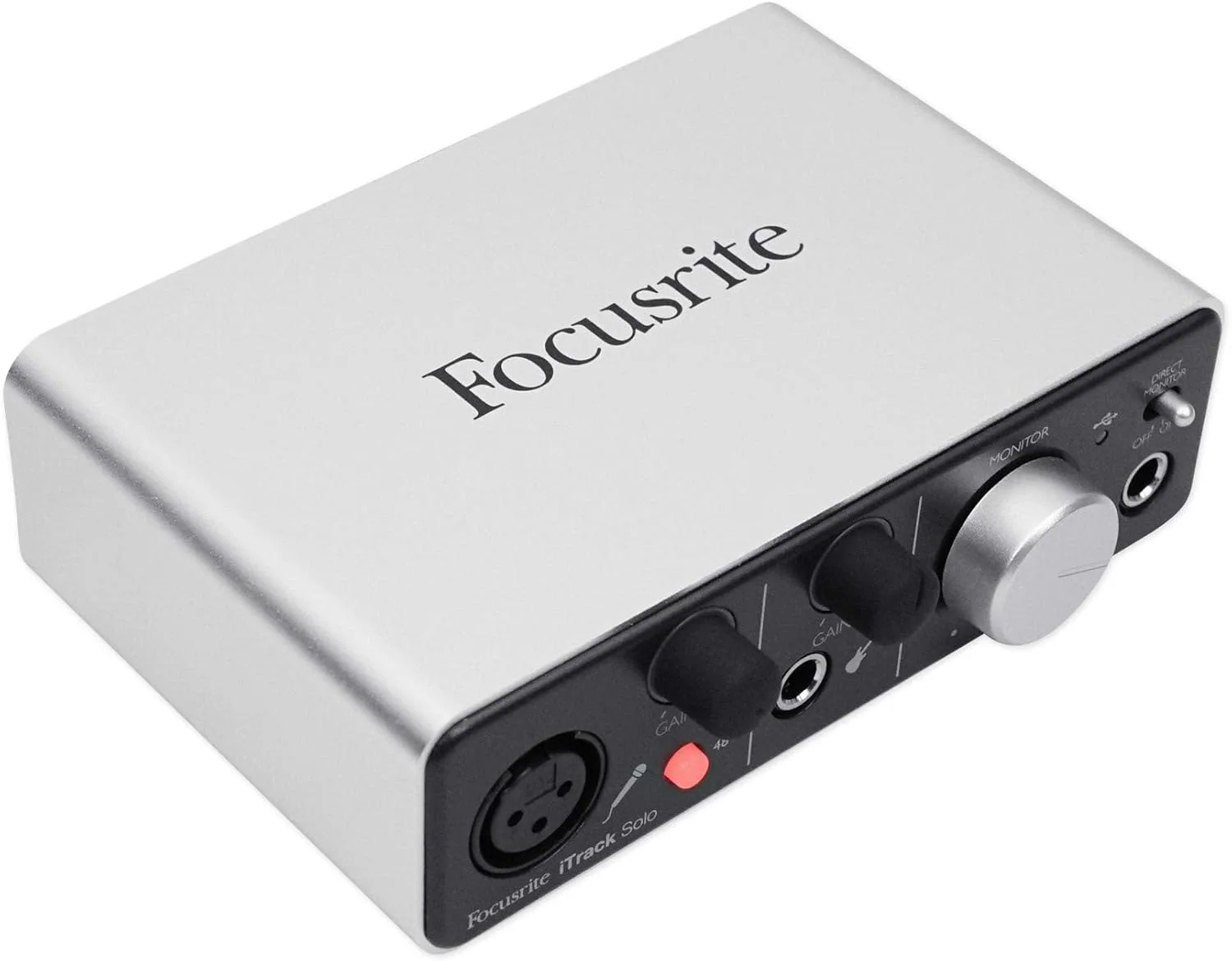 کارت صدای Focusrite iTrack Solo برای مک، کامپیوتر و آیپد - کارت صدای USB برای ضبط، استریم و پادکست با XLR، ورودی لاین و نرم افزار حرفه ای کارت صدای Focusrite iTrack Solo برای مک، کامپیوتر و آیپد - کارت صدای USB برای ضبط، استریم و پادکست با XLR، ورودی لاین و نرم افزار حرفه ای