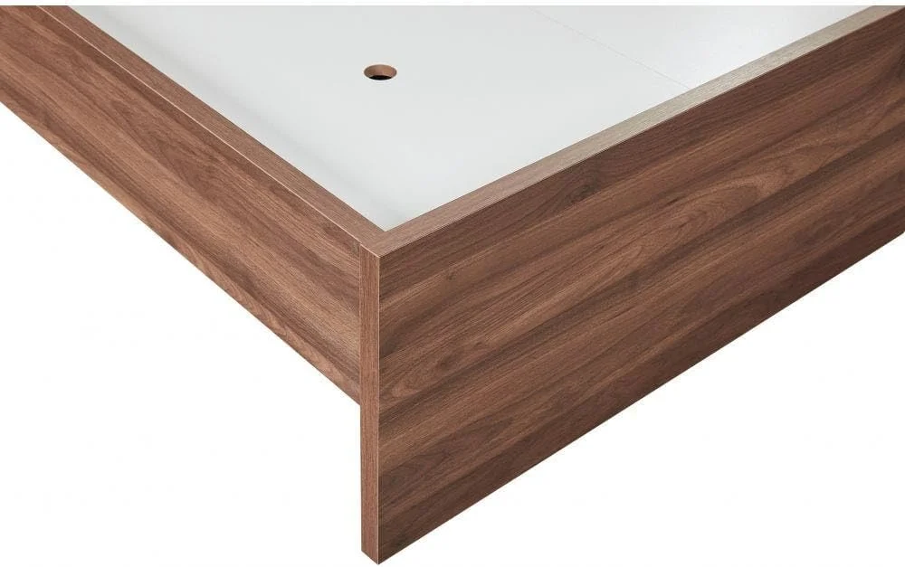 تخت خواب یک نفره آلانو Danube Home (90x190 سانتی متر) | تخت خواب چوبی یک نفره با طراحی مدرن، قوی و مستحکم | قاب تخت خواب بی صدا و راحت - گردویی تیره / سفید تخت خواب یک نفره آلانو Danube Home (90x190 سانتی متر) | تخت خواب چوبی یک نفره با طراحی مدرن، قوی و مستحکم | قاب تخت خواب بی صدا و راحت - گردویی تیره / سفید