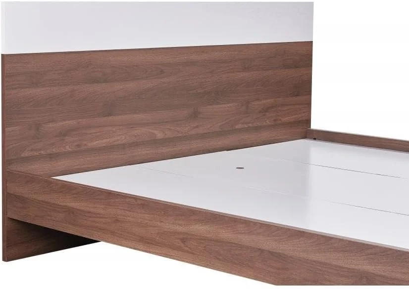 تخت خواب دو نفره کینگ 180x200 مدل آلانو Danube Home | طراحی مدرن و مستحکم، قاب تخت خواب چوبی | تخت خواب بی صدا و راحت، ابعاد 205x185x90 سانتی متر - گردویی تیره / سفید چند رنگ تخت خواب دو نفره کینگ 180x200 مدل آلانو Danube Home | طراحی مدرن و مستحکم، قاب تخت خواب چوبی | تخت خواب بی صدا و راحت، ابعاد 205x185x90 سانتی متر - گردویی تیره / سفید چند رنگ