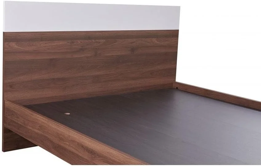 تخت خواب دو نفره دانوب هوم مدل New Allano سایز 150x200 | طراحی مدرن و مقاوم، مبلمان قاب تخت خواب چوبی | تخت خواب بی صدا و راحت، ابعاد 202x152x100 سانتی متر - گردویی تیره / سفید چند رنگ تخت خواب دو نفره دانوب هوم مدل New Allano سایز 150x200 | طراحی مدرن و مقاوم، مبلمان قاب تخت خواب چوبی | تخت خواب بی صدا و راحت، ابعاد 202x152x100 سانتی متر - گردویی تیره / سفید چند رنگ