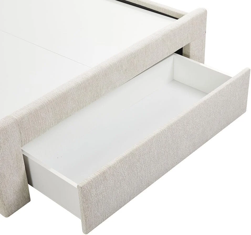 تخت خواب یک نفره نوجوان دانوب هوم مدل Bacia با ابعاد 120x200 به همراه کشوی جلویی - بژ تخت خواب یک نفره نوجوان دانوب هوم مدل Bacia با ابعاد 120x200 به همراه کشوی جلویی - بژ