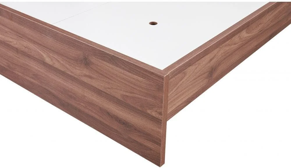 تخت خواب یک نفره 120x200 دانوب هوم مدل New Allano | طراحی مدرن و مقاوم، تخت خواب چوبی یک نفره | تخت خواب آرام و راحت، ابعاد 202x122x100 سانتی متر - رنگ گردویی تیره/سفید چند رنگ تخت خواب یک نفره 120x200 دانوب هوم مدل New Allano | طراحی مدرن و مقاوم، تخت خواب چوبی یک نفره | تخت خواب آرام و راحت، ابعاد 202x122x100 سانتی متر - رنگ گردویی تیره/سفید چند رنگ