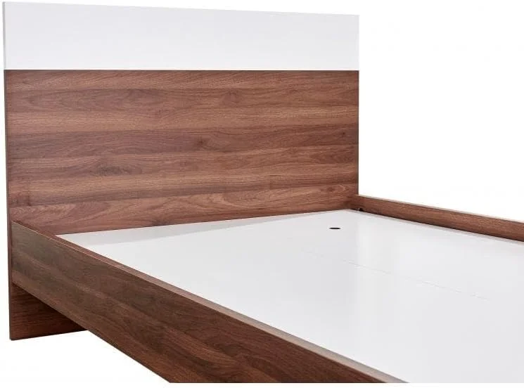 تخت خواب یک نفره 120x200 دانوب هوم مدل New Allano | طراحی مدرن و مقاوم، تخت خواب چوبی یک نفره | تخت خواب آرام و راحت، ابعاد 202x122x100 سانتی متر - رنگ گردویی تیره/سفید چند رنگ تخت خواب یک نفره 120x200 دانوب هوم مدل New Allano | طراحی مدرن و مقاوم، تخت خواب چوبی یک نفره | تخت خواب آرام و راحت، ابعاد 202x122x100 سانتی متر - رنگ گردویی تیره/سفید چند رنگ
