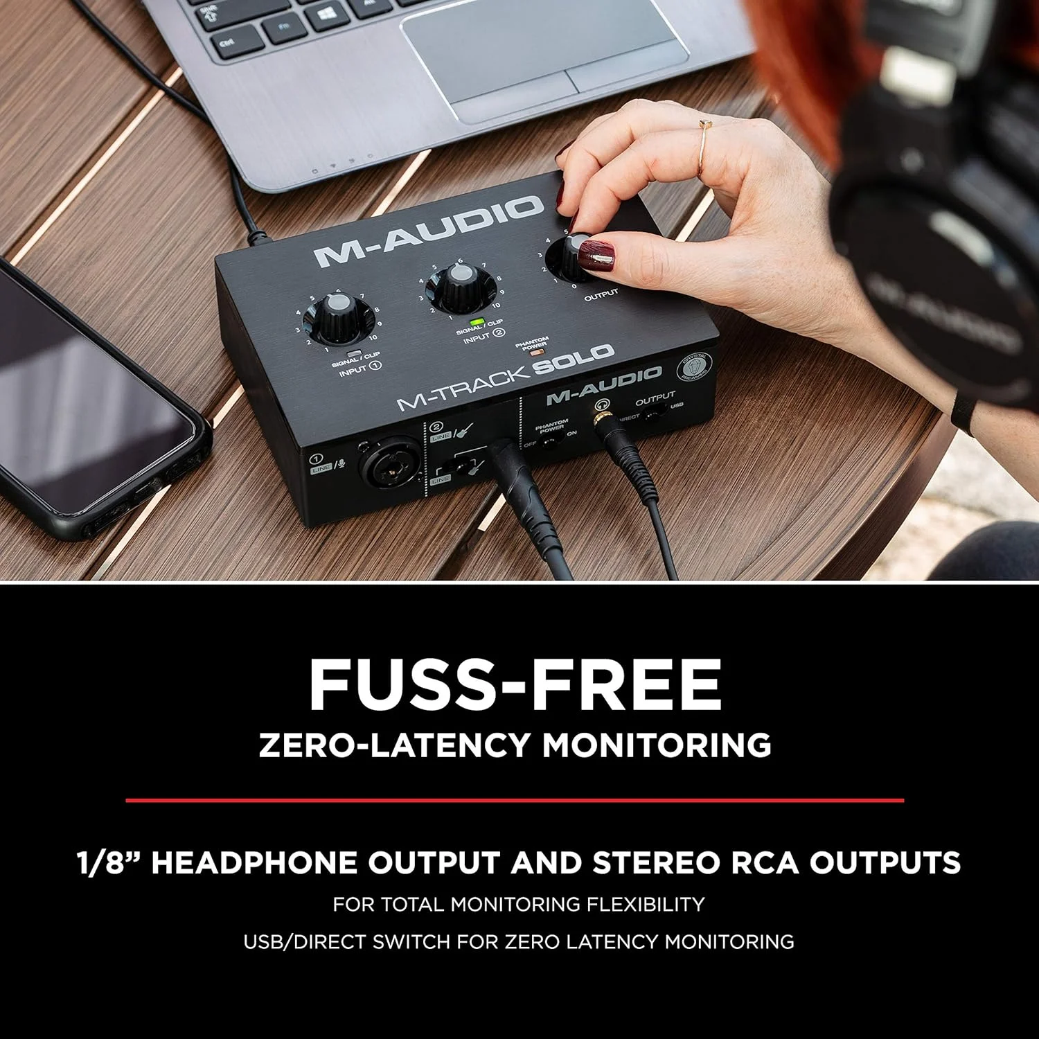 کارت صدای USB ام-آدیو M-Track Solo برای ضبط، استریم و پادکست با ورودی های XLR، Line و DI به همراه مجموعه نرم افزاری کارت صدای USB ام-آدیو M-Track Solo برای ضبط، استریم و پادکست با ورودی های XLR، Line و DI به همراه مجموعه نرم افزاری