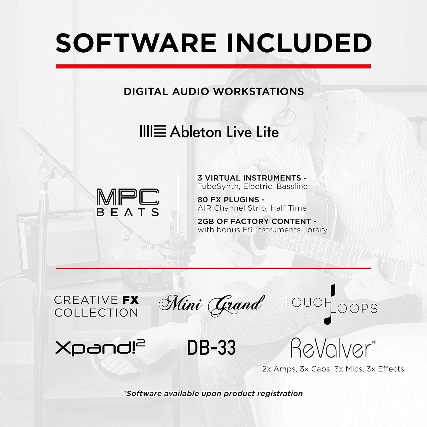 کارت صدای USB/MIDI M-Audio AIR 192|6 - 2 ورودی/ 2 خروجی به همراه نرم افزار ضبط صدا از Pro-Tools و Ableton Live به علاوه افکت ها و سازهای استودیویی کارت صدای USB/MIDI M-Audio AIR 192|6 - 2 ورودی/ 2 خروجی به همراه نرم افزار ضبط صدا از Pro-Tools و Ableton Live به علاوه افکت ها و سازهای استودیویی