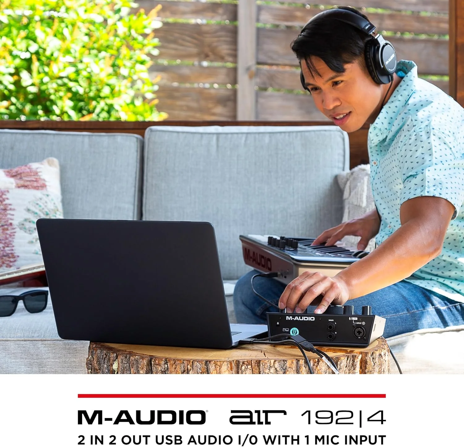 کارت صدای M-Audio Air 192|4 - رابط صوتی USB 2 ورودی/2 خروجی به همراه نرم افزار ضبط صدا از Protools و Ableton Live به علاوه افکت های استودیویی و سازهای مجازی کارت صدای M-Audio Air 192|4 - رابط صوتی USB 2 ورودی/2 خروجی به همراه نرم افزار ضبط صدا از Protools و Ableton Live به علاوه افکت های استودیویی و سازهای مجازی