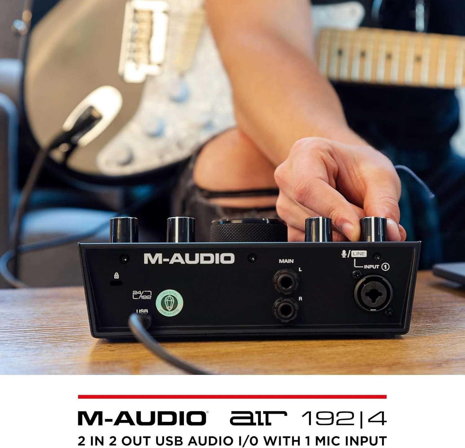 کارت صدای M-Audio Air 192|4 - رابط صوتی USB 2 ورودی/2 خروجی به همراه نرم افزار ضبط صدا از Protools و Ableton Live به علاوه افکت های استودیویی و سازهای مجازی کارت صدای M-Audio Air 192|4 - رابط صوتی USB 2 ورودی/2 خروجی به همراه نرم افزار ضبط صدا از Protools و Ableton Live به علاوه افکت های استودیویی و سازهای مجازی