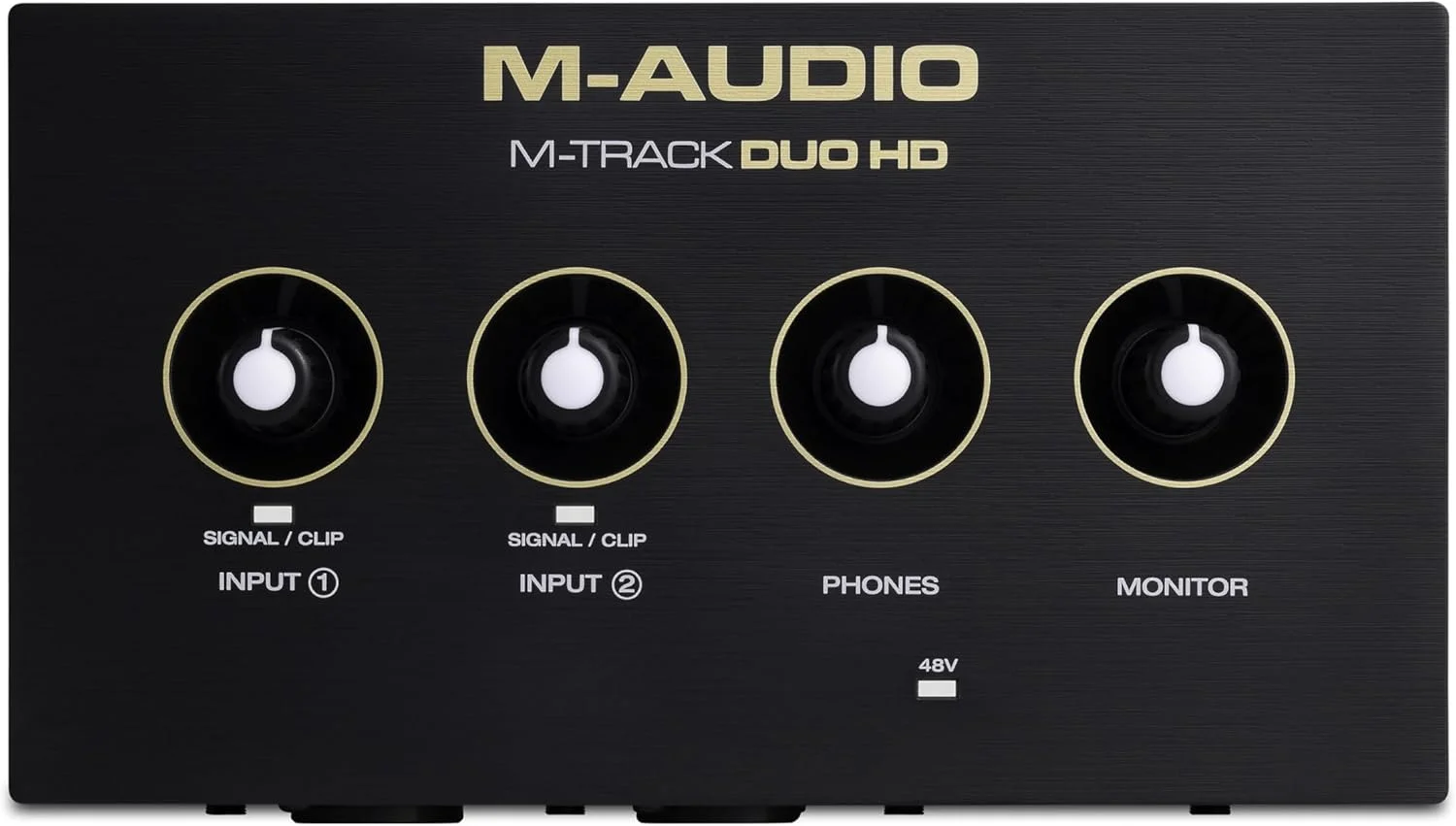 پکیج تولید کننده M-AUDIO M-Track Duo HD شامل کارت صدای M-Track Duo HD، میکروفون کاندنسر M100 و هدفون مانیتورینگ استودیویی HDH41 برای ضبط، تولیدکنندگان، تولیدکنندگان محتوا و پادکسترها پکیج تولید کننده M-AUDIO M-Track Duo HD شامل کارت صدای M-Track Duo HD، میکروفون کاندنسر M100 و هدفون مانیتورینگ استودیویی HDH41 برای ضبط، تولیدکنندگان، تولیدکنندگان محتوا و پادکسترها