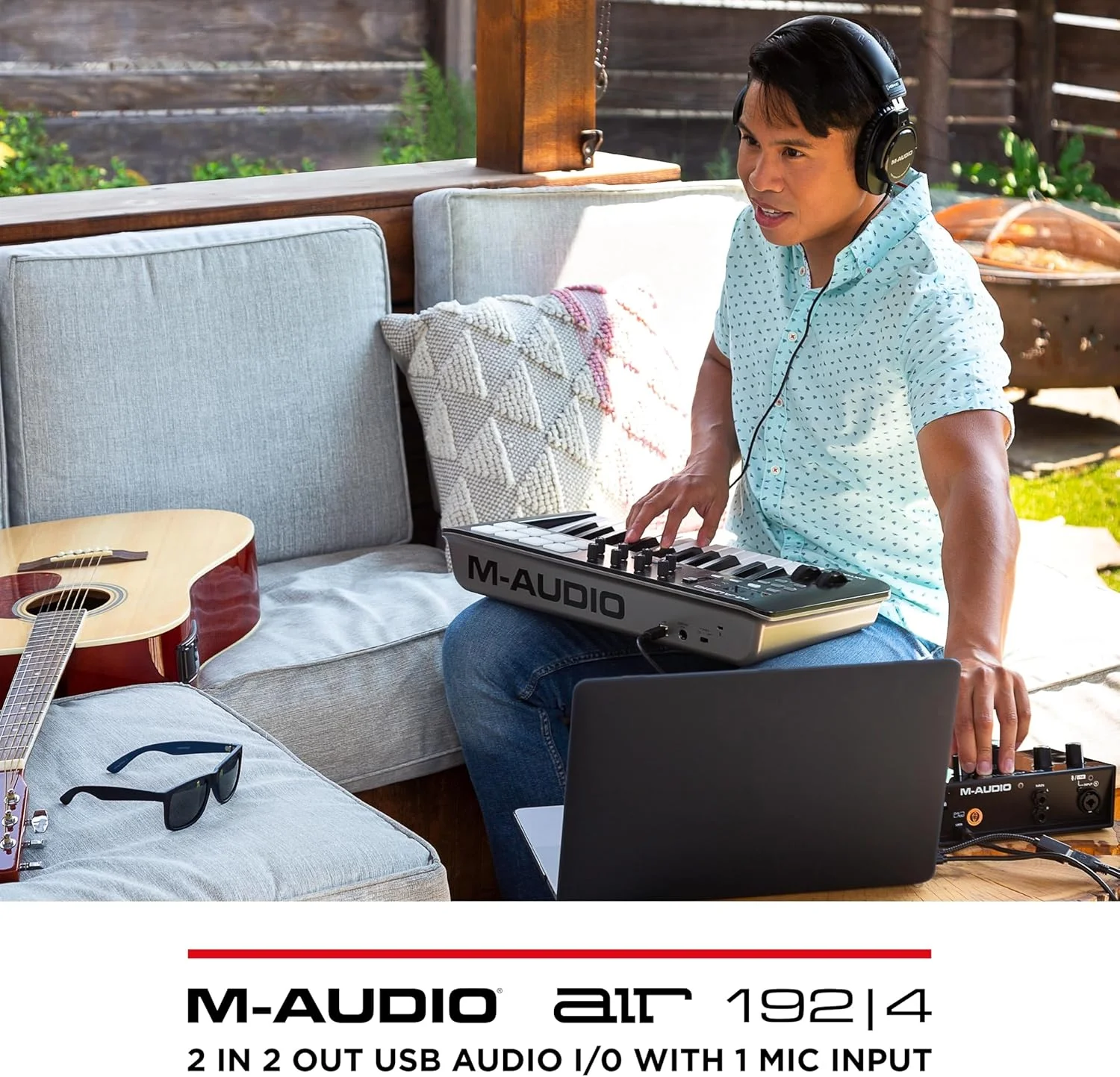 کارت صدای M-Audio Air 192|4 - رابط صوتی USB 2 ورودی/2 خروجی به همراه نرم افزار ضبط صدا از Protools و Ableton Live به علاوه افکت های استودیویی و سازهای مجازی کارت صدای M-Audio Air 192|4 - رابط صوتی USB 2 ورودی/2 خروجی به همراه نرم افزار ضبط صدا از Protools و Ableton Live به علاوه افکت های استودیویی و سازهای مجازی