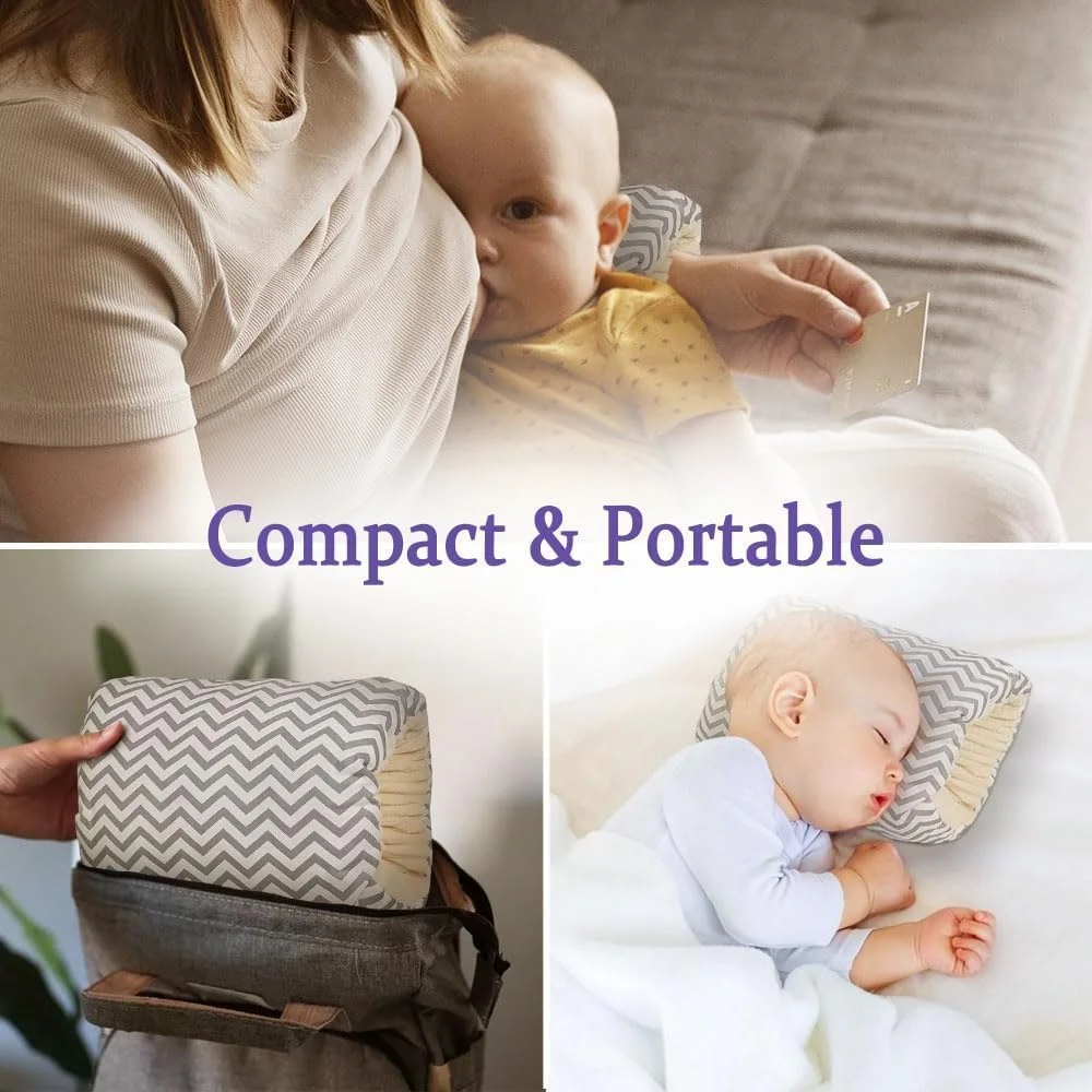 بالش شیردهی نوزاد Amerteer Cozy Cradle - بالش شیردهی کودک با پشتیبانی از سر - بالش شیردهی پنبه ای نرم برای پشتیبانی از شیردهی - بالش شیردهی برای راحتی، ضروری برای نوزاد، مسافرتی و قابل حمل بالش شیردهی نوزاد Amerteer Cozy Cradle - بالش شیردهی کودک با پشتیبانی از سر - بالش شیردهی پنبه ای نرم برای پشتیبانی از شیردهی - بالش شیردهی برای راحتی، ضروری برای نوزاد، مسافرتی و قابل حمل