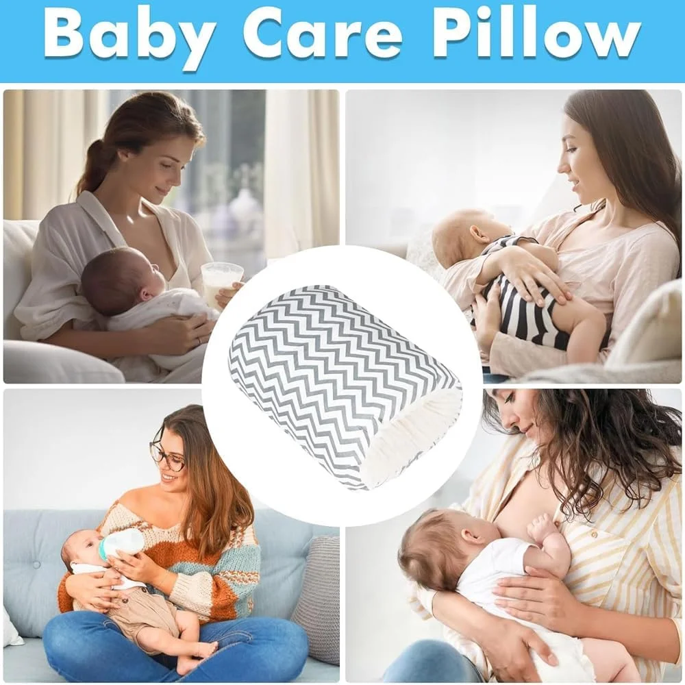 بالش شیردهی نوزاد Amerteer Cozy Cradle - بالش شیردهی کودک با پشتیبانی از سر - بالش شیردهی پنبه ای نرم برای پشتیبانی از شیردهی - بالش شیردهی برای راحتی، ضروری برای نوزاد، مسافرتی و قابل حمل بالش شیردهی نوزاد Amerteer Cozy Cradle - بالش شیردهی کودک با پشتیبانی از سر - بالش شیردهی پنبه ای نرم برای پشتیبانی از شیردهی - بالش شیردهی برای راحتی، ضروری برای نوزاد، مسافرتی و قابل حمل