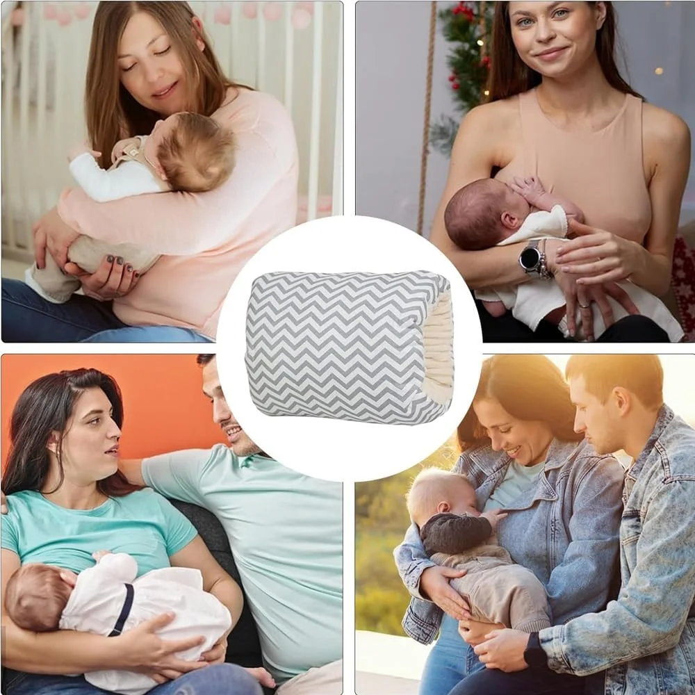 بالش شیردهی نوزاد Amerteer Cozy Cradle - بالش شیردهی کودک با پشتیبانی از سر - بالش شیردهی پنبه ای نرم برای حمایت از شیردهی - بالش شیردهی برای راحتی، ضروری برای نوزاد، قابل حمل برای مسافرت بالش شیردهی نوزاد Amerteer Cozy Cradle - بالش شیردهی کودک با پشتیبانی از سر - بالش شیردهی پنبه ای نرم برای حمایت از شیردهی - بالش شیردهی برای راحتی، ضروری برای نوزاد، قابل حمل برای مسافرت