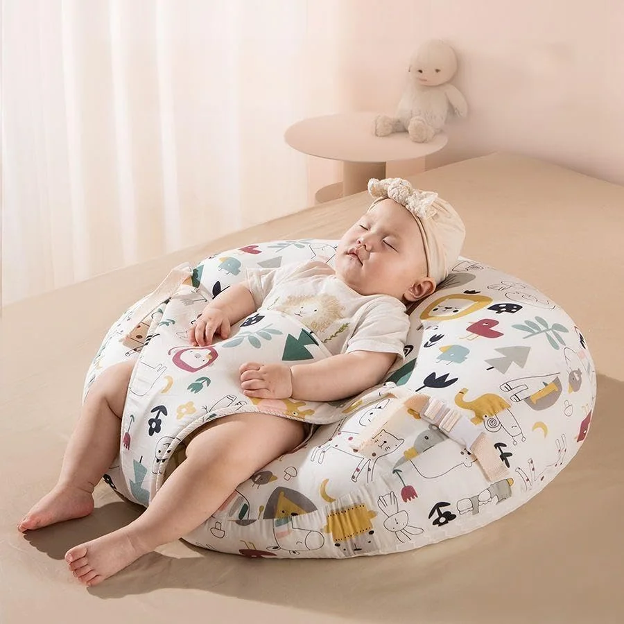 بالش شیبدار نوزاد بونیتا، بالش شیردهی قابل حمل و ضد برگشت شیر با طراحی ارگونومیک 15 درجه، روکش نخی تنفسی، پشتیبانی از ستون فقرات برای نوزادان، تخت کنار مادر برای خانواده ها بالش شیبدار نوزاد بونیتا، بالش شیردهی قابل حمل و ضد برگشت شیر با طراحی ارگونومیک 15 درجه، روکش نخی تنفسی، پشتیبانی از ستون فقرات برای نوزادان، تخت کنار مادر برای خانواده ها