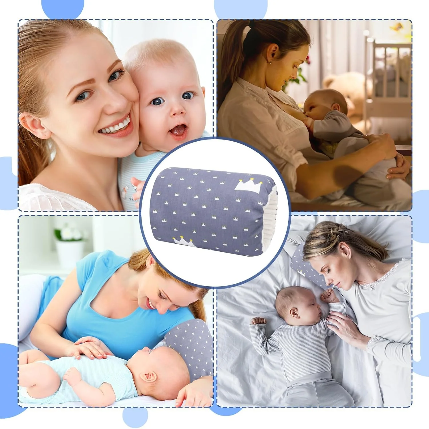 بالش شیردهی BIGTHREE، بالش بازویی شیردهی برای شیردهی نوزاد، بالش گهواره ای دنج، بالش نرم پنبه ای برای تکیه سر مادران (مدل 2) بالش شیردهی BIGTHREE، بالش بازویی شیردهی برای شیردهی نوزاد، بالش گهواره ای دنج، بالش نرم پنبه ای برای تکیه سر مادران (مدل 2)