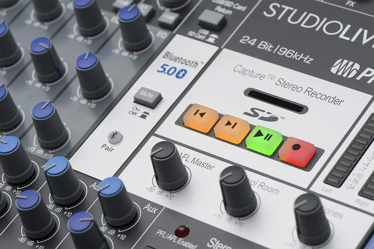 میکسر اجرای دیجیتال/آنالوگ هیبریدی 18 کاناله PreSonus StudioLive AR16c / کارت صدای سازگار با USB-C / ضبط کننده SD استریو با بسته نرم افزاری ضبط میکسر اجرای دیجیتال/آنالوگ هیبریدی 18 کاناله PreSonus StudioLive AR16c / کارت صدای سازگار با USB-C / ضبط کننده SD استریو با بسته نرم افزاری ضبط
