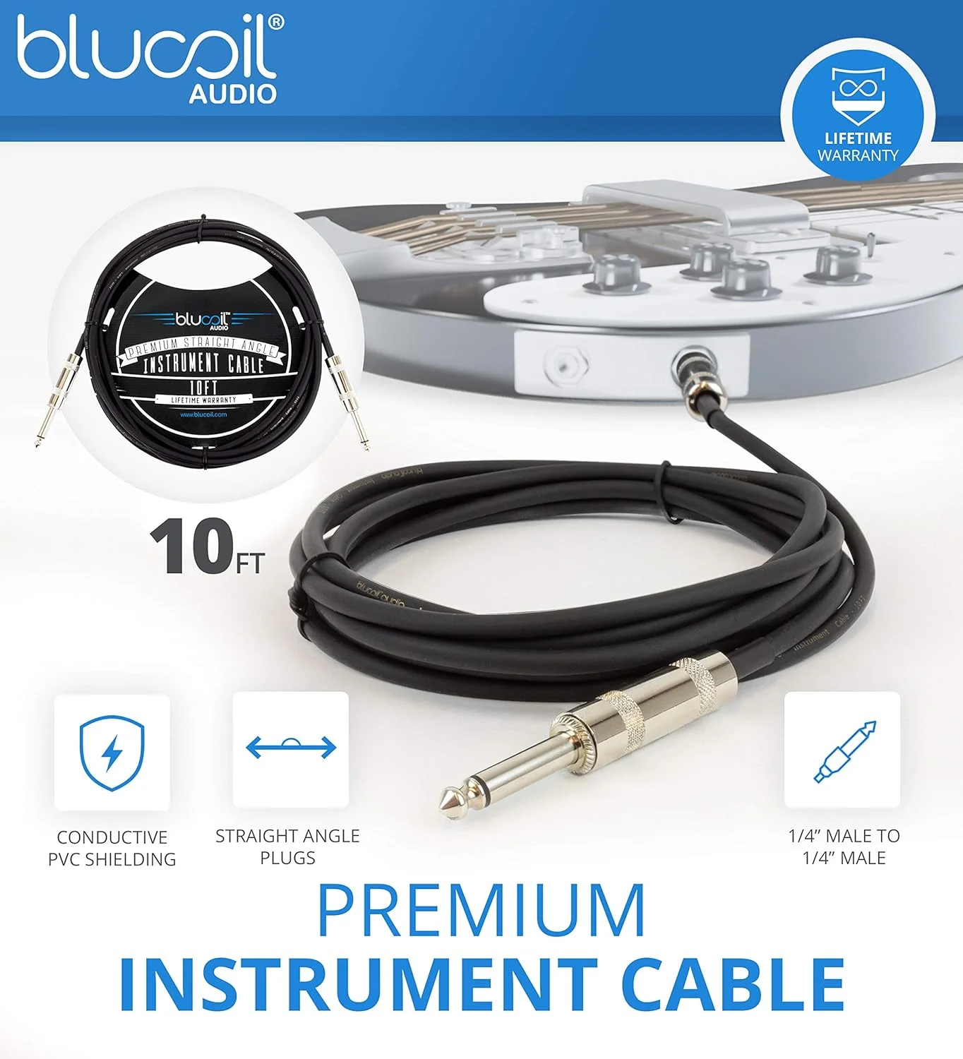 کارت صدای PreSonus AudioBox USB 96 نسخه 25 سالگی برای مک و ویندوز به همراه کابل ساز مستقیم Blucoil 10 اینچی (1/4 اینچ)، کابل XLR بالانس 10 فوتی، پاپ فیلتر و 5 عدد بست کابل کارت صدای PreSonus AudioBox USB 96 نسخه 25 سالگی برای مک و ویندوز به همراه کابل ساز مستقیم Blucoil 10 اینچی (1/4 اینچ)، کابل XLR بالانس 10 فوتی، پاپ فیلتر و 5 عدد بست کابل