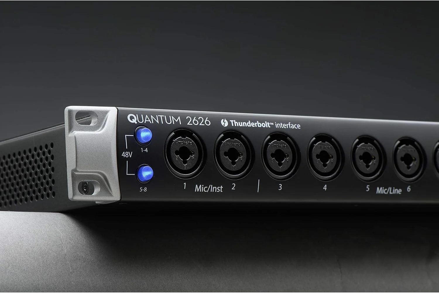 کارت صدای پریسونوس Quantum 2626، 26x26، تاندربولت 3، با تاخیر کم به همراه بسته نرم افزاری شامل Studio One Artist، Ableton Live Lite DAW و موارد دیگر برای ضبط، استریم و پادکست