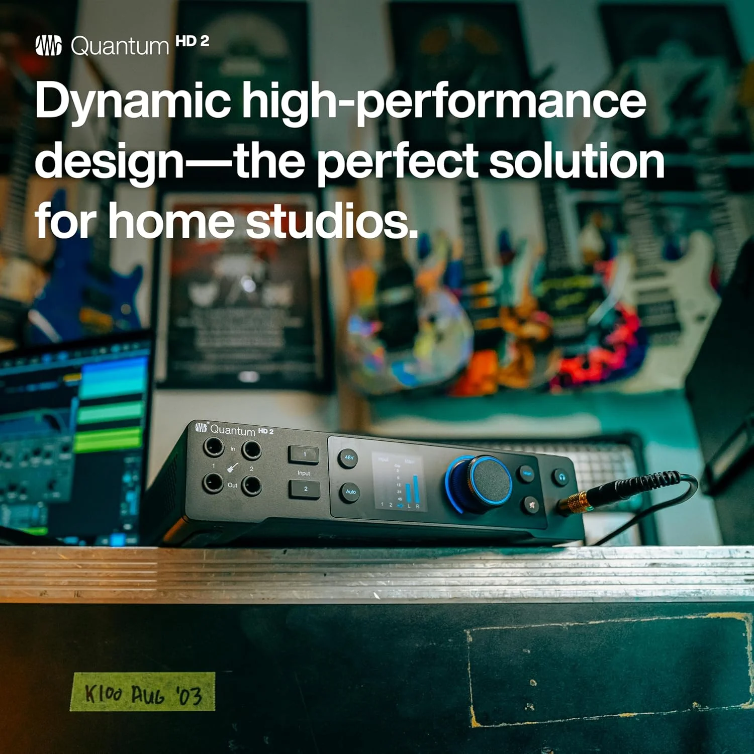 کارت صدای Presonus Quantum HD 2 20 x 24 با کیفیت 32 بیتی / 192 کیلوهرتز USB-C به همراه Studio One Pro و عضویت 12 ماهه Studio One+ Hybrid