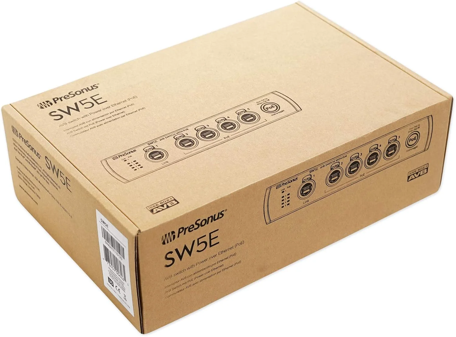 سوئیچ 5 پورت AVB با PoE پریسونوس SW5E برای کنسول ها، میکسرها، استیج باکس ها، میکسر مانیتورها، بلندگوهای شبکه AVB سوئیچ 5 پورت AVB با PoE پریسونوس SW5E برای کنسول ها، میکسرها، استیج باکس ها، میکسر مانیتورها، بلندگوهای شبکه AVB