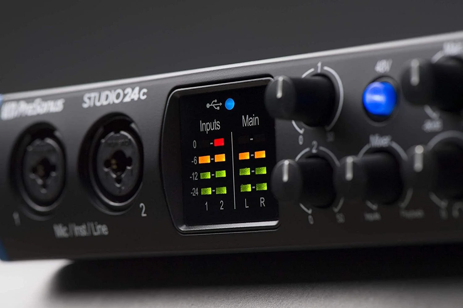 پکیج استودیویی کارت صدای PreSonus Studio 24c 2x2 USB Type-C به همراه نرم افزار Studio One Artist
