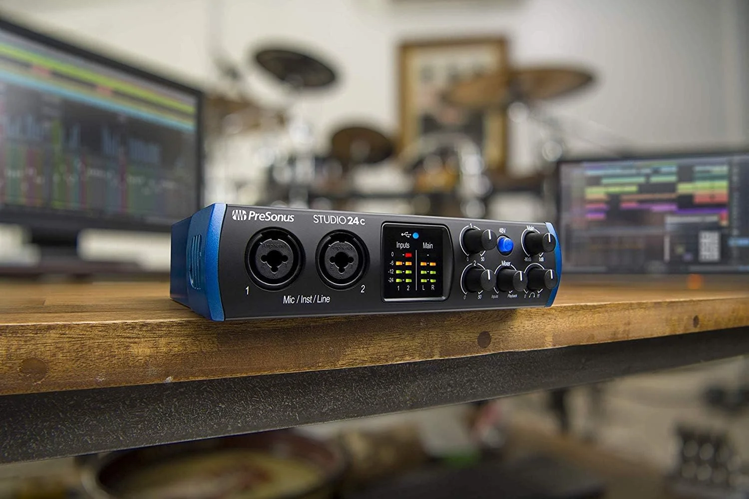 پکیج استودیویی کارت صدای PreSonus Studio 24c 2x2 USB Type-C به همراه نرم افزار Studio One Artist