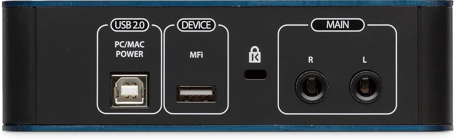 کارت صدای PresonUS Audiobox USb/Ipad برای PC/Mac/Ios، دارای 1 پری امپ میکروفون، آبی، Audiobox Ione