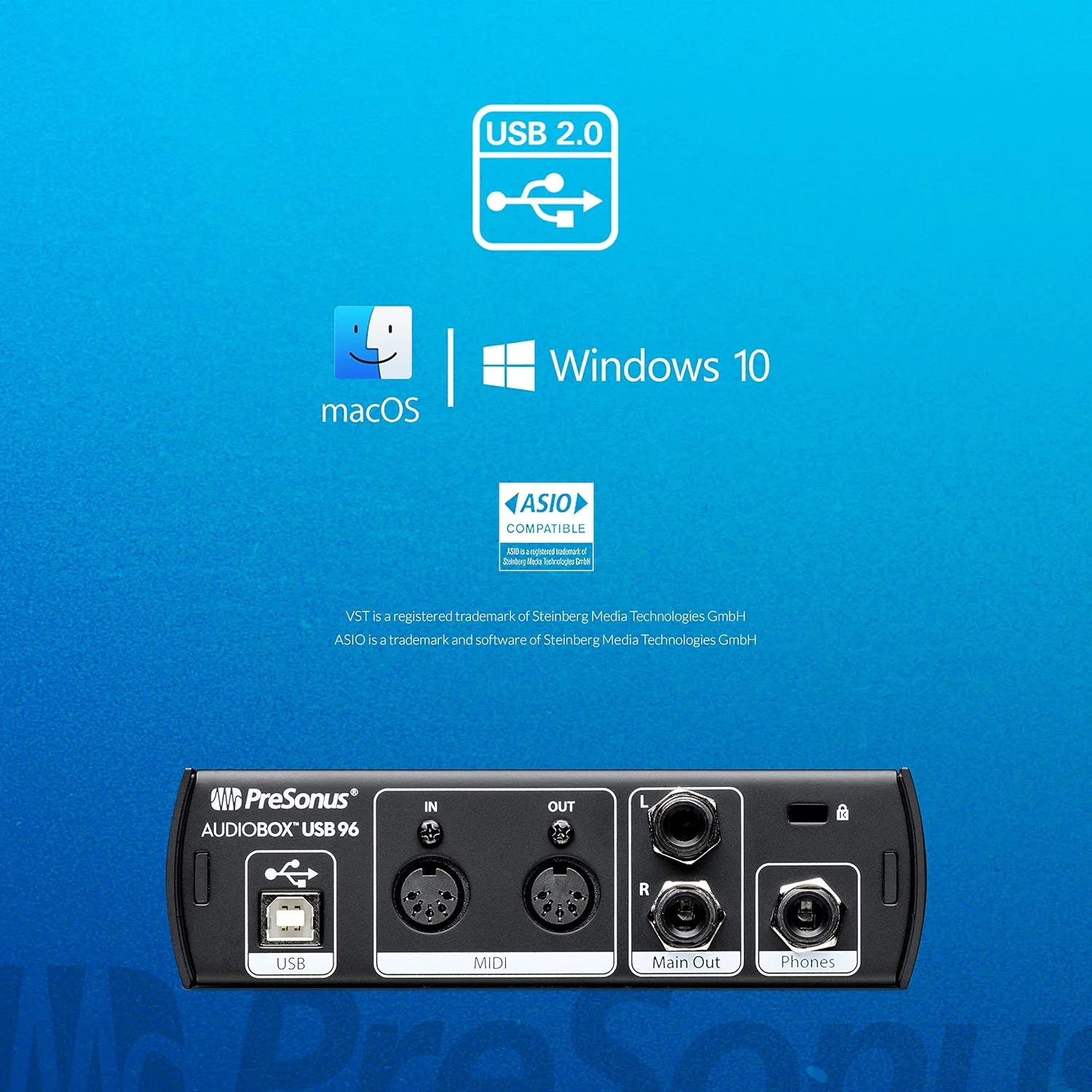پکیج استودیویی Presonus Audiobox 96 نسخه 25 سالگی - کارت صدا، میکروفون، هدفون و نرم افزار پکیج استودیویی Presonus Audiobox 96 نسخه 25 سالگی - کارت صدا، میکروفون، هدفون و نرم افزار
