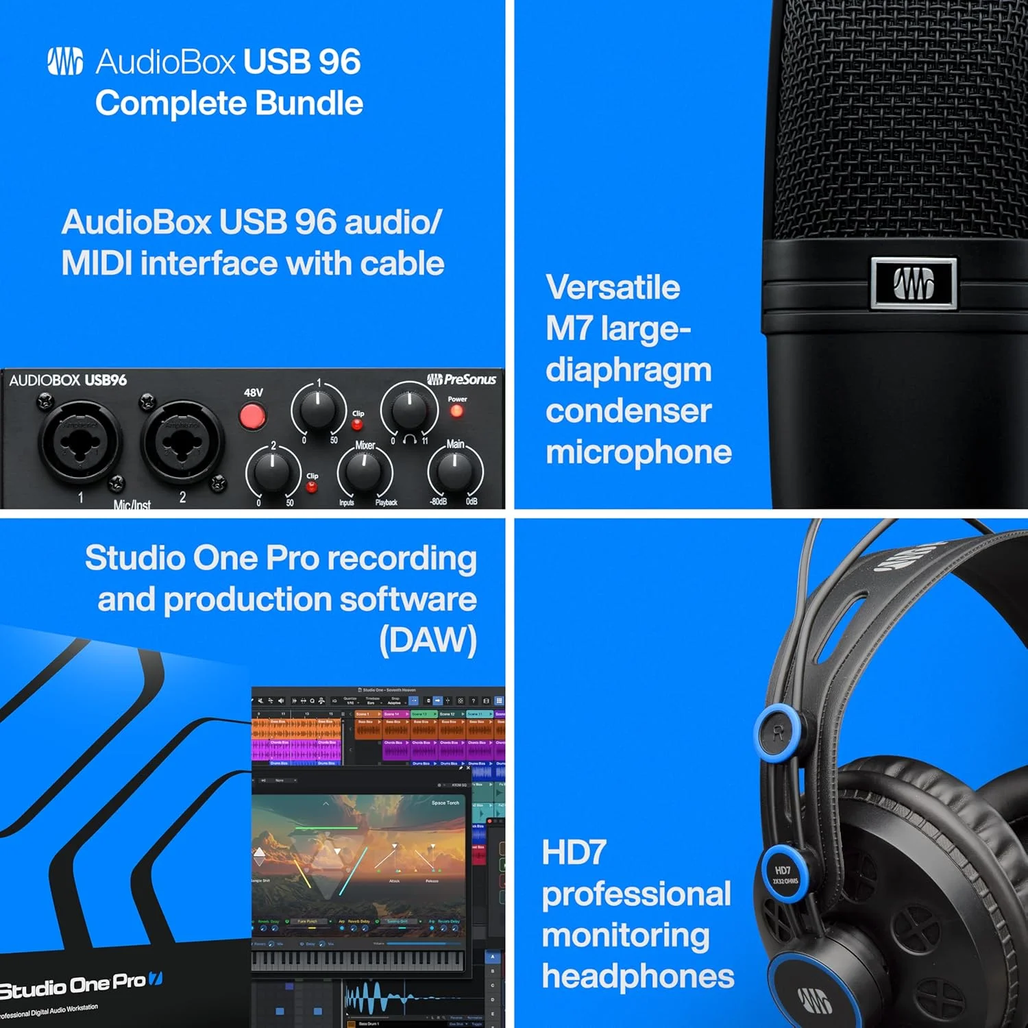 بسته کامل PreSonus AudioBox 96