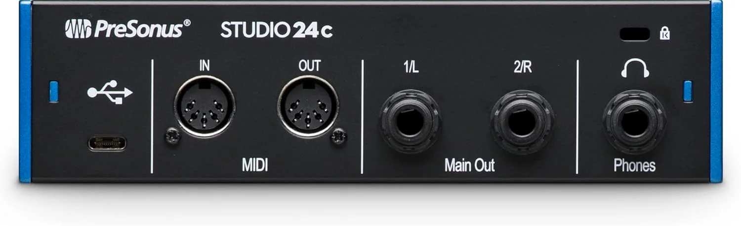 کارت صدای PreSonus Studio 24C با 2 پری امپ میکروفون و خروجی لاین کارت صدای PreSonus Studio 24C با 2 پری امپ میکروفون و خروجی لاین