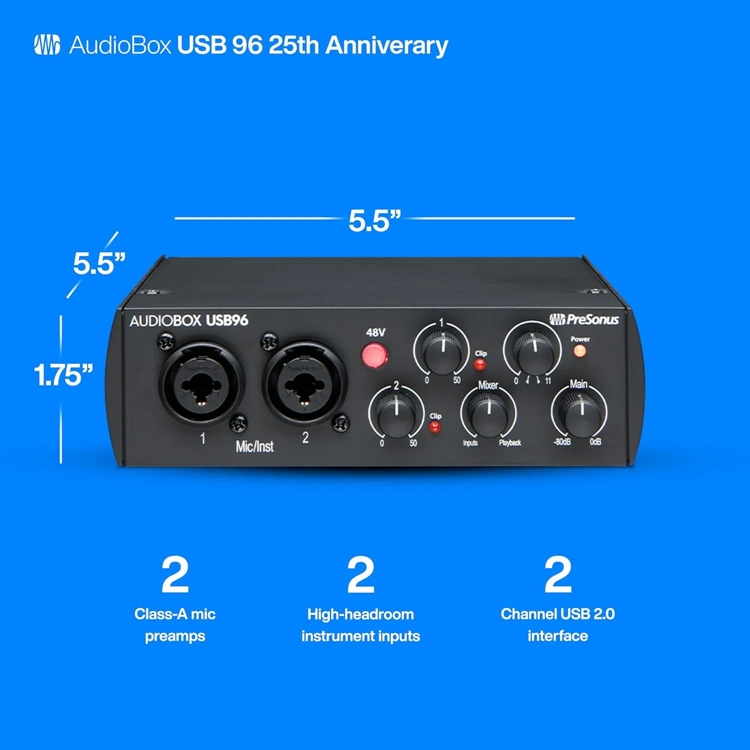 کارت صدای PreSonus Audiobox Usb 96 کارت صدای PreSonus Audiobox Usb 96
