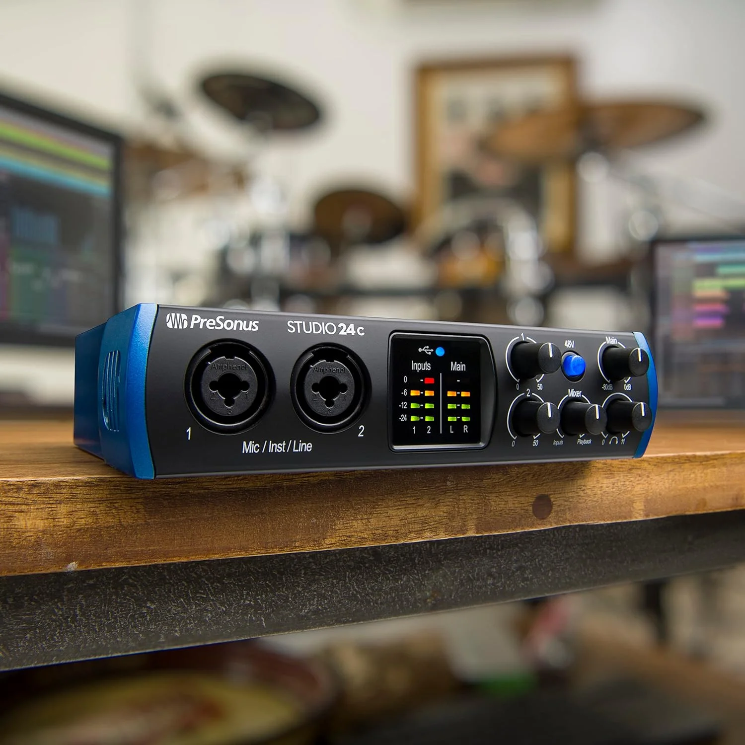 کارت صدای PreSonus Studio 24C با 2 پری امپ میکروفون و خروجی لاین کارت صدای PreSonus Studio 24C با 2 پری امپ میکروفون و خروجی لاین