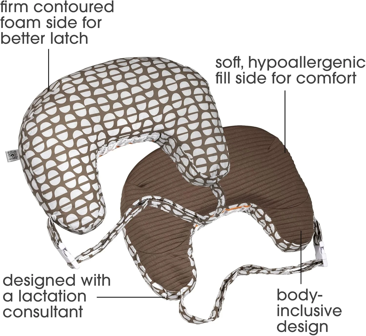 بالش شیردهی بوپی مدل Best Latch، نیم گنبدی موکا، ساخته شده با مشاور شیردهی، دارای طرفین محکم و نرم برای دو گزینه شیردهی، کمربند پد دار، مناسب سایز بزرگ تا کوچک، قابل شستشو در ماشین لباسشویی بالش شیردهی بوپی مدل Best Latch، نیم گنبدی موکا، ساخته شده با مشاور شیردهی، دارای طرفین محکم و نرم برای دو گزینه شیردهی، کمربند پد دار، مناسب سایز بزرگ تا کوچک، قابل شستشو در ماشین لباسشویی