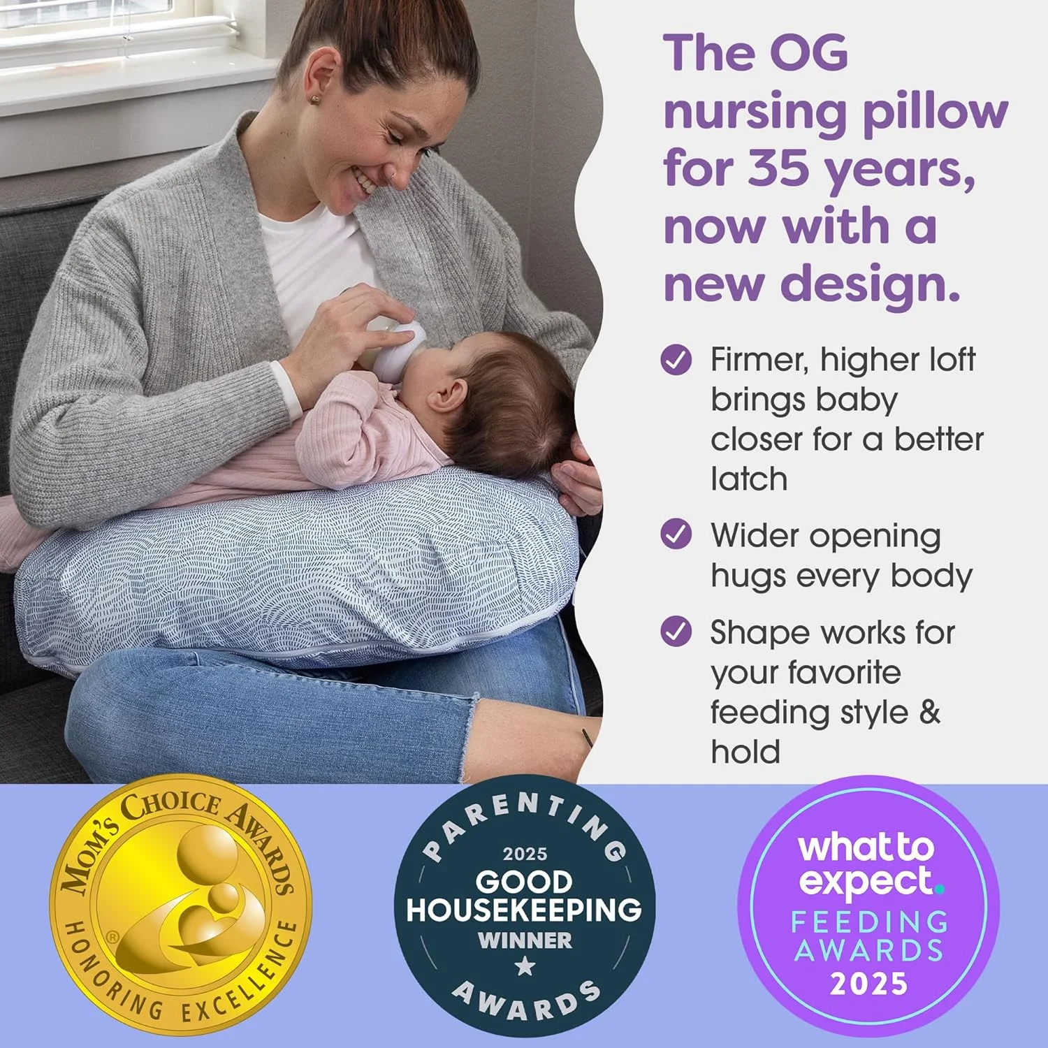 بالش شیردهی جدید بوپی - جریان خالدار آبی - بالش بزرگتر، محکم تر و حمایت کننده تر برای شیردهی مادر و تغذیه با شیشه شیر - پرکننده محکم تر، بالابر بالاتر، مساحت بزرگتر از بالش شیردهی اصلی بالش شیردهی جدید بوپی - جریان خالدار آبی - بالش بزرگتر، محکم تر و حمایت کننده تر برای شیردهی مادر و تغذیه با شیشه شیر - پرکننده محکم تر، بالابر بالاتر، مساحت بزرگتر از بالش شیردهی اصلی