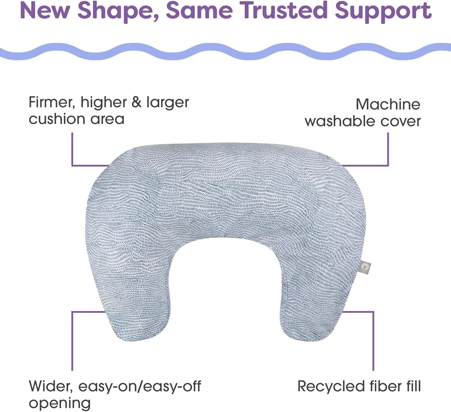 بالش شیردهی جدید بوپی - جریان خالدار آبی - بالش بزرگتر، محکم تر و حمایت کننده تر برای شیردهی مادر و تغذیه با شیشه شیر - پرکننده محکم تر، بالابر بالاتر، مساحت بزرگتر از بالش شیردهی اصلی بالش شیردهی جدید بوپی - جریان خالدار آبی - بالش بزرگتر، محکم تر و حمایت کننده تر برای شیردهی مادر و تغذیه با شیشه شیر - پرکننده محکم تر، بالابر بالاتر، مساحت بزرگتر از بالش شیردهی اصلی