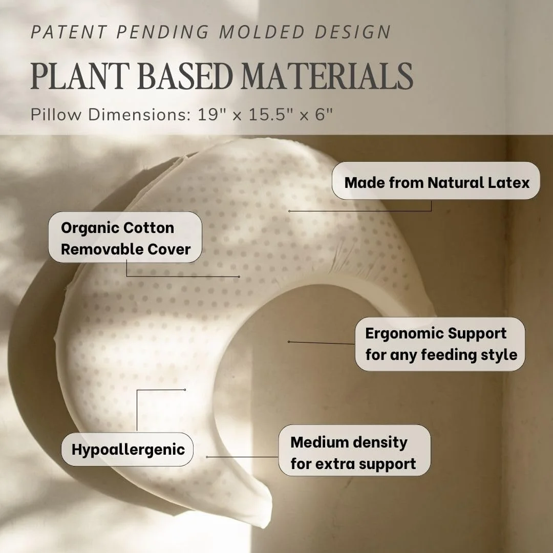 بالش شیردهی طبیعی باترر، پشتیبانی از شیردهی و وضعیت بدن، کوسن گیاهی با روکش قابل تعویض پنبه ارگانیک (گندم) بالش شیردهی طبیعی باترر، پشتیبانی از شیردهی و وضعیت بدن، کوسن گیاهی با روکش قابل تعویض پنبه ارگانیک (گندم)