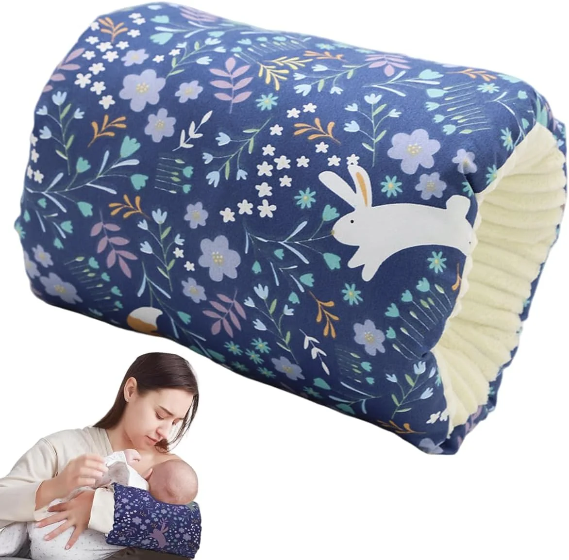 بالش شیردهی آرنجی HANNEA®، بالش تنفسی برای شیردهی مادر، تغذیه با شیشه شیر، پنبه نرم، طرح چاپی کارتونی، بالش آرنجی قابل حمل، بالش شیردهی، 25x23 سانتی متر