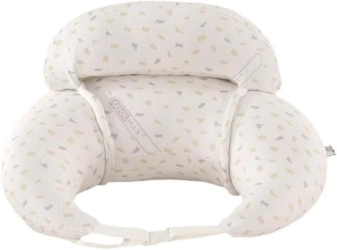 بالش شیردهی، بالش شیردهی برای زنان باردار، نرم و راحت، قابل شستشو در ماشین لباسشویی، بالش شیردهی U شکل، بالش ساپورت نوزاد، بژ