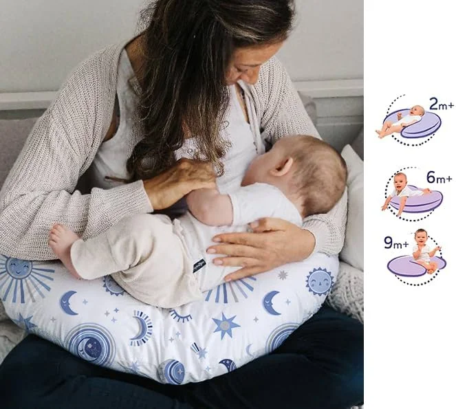 بالش شیردهی و موقعیت دهنده هری سلستریال دیزاین برای حمایت از تغذیه مادر، زمان بازی روی شکم، شیردهی با سینه و شیشه شیر