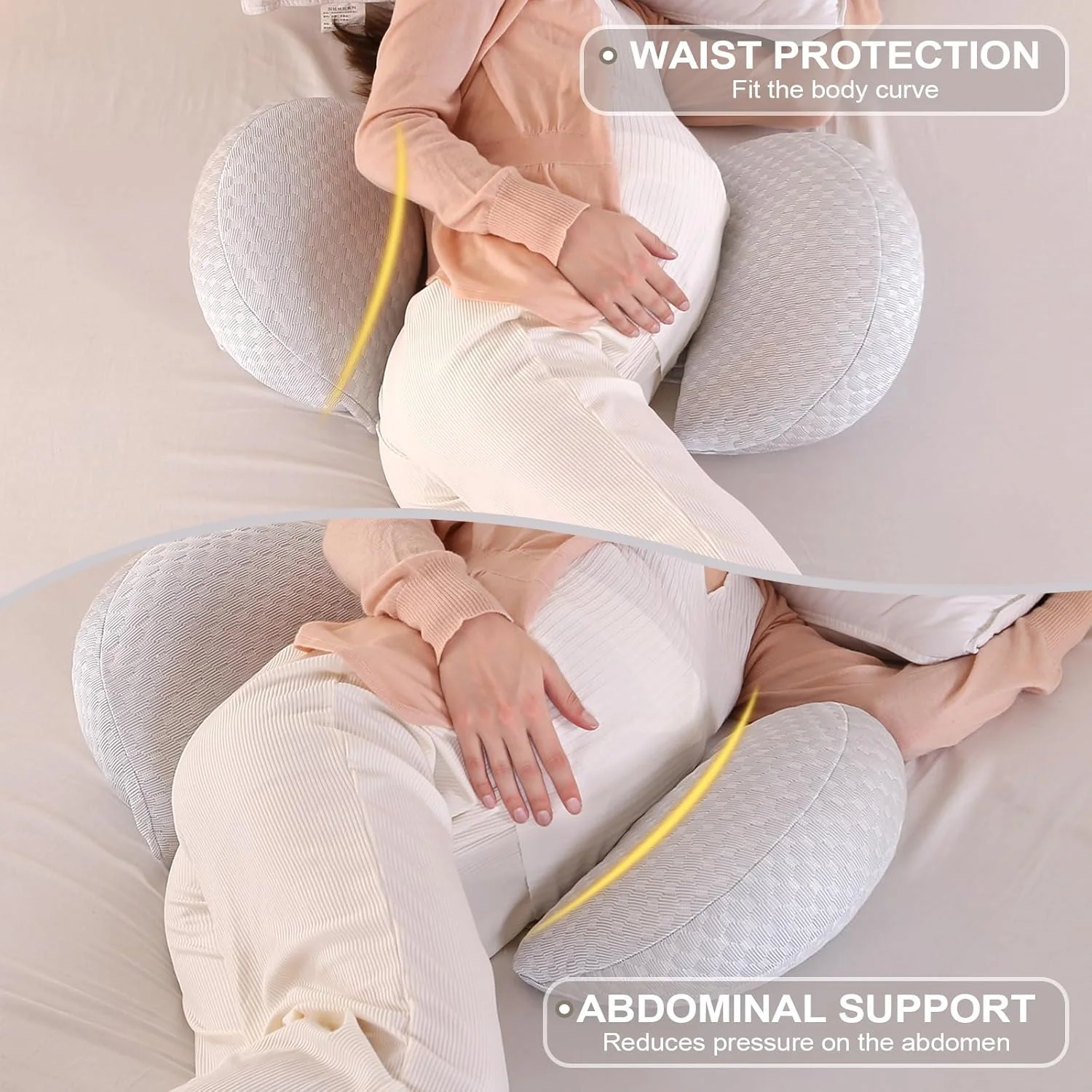 بالش بارداری گوه ای SHANNA برای خواب، بالش تمام بدن راحت و قابل تنظیم جدید 2024 با روکش بامبو خنک کننده و ابریشمی، بالش شیردهی برای بارداری، بالش بارداری و بدن (خاکستری) بالش بارداری گوه ای SHANNA برای خواب، بالش تمام بدن راحت و قابل تنظیم جدید 2024 با روکش بامبو خنک کننده و ابریشمی، بالش شیردهی برای بارداری، بالش بارداری و بدن (خاکستری)