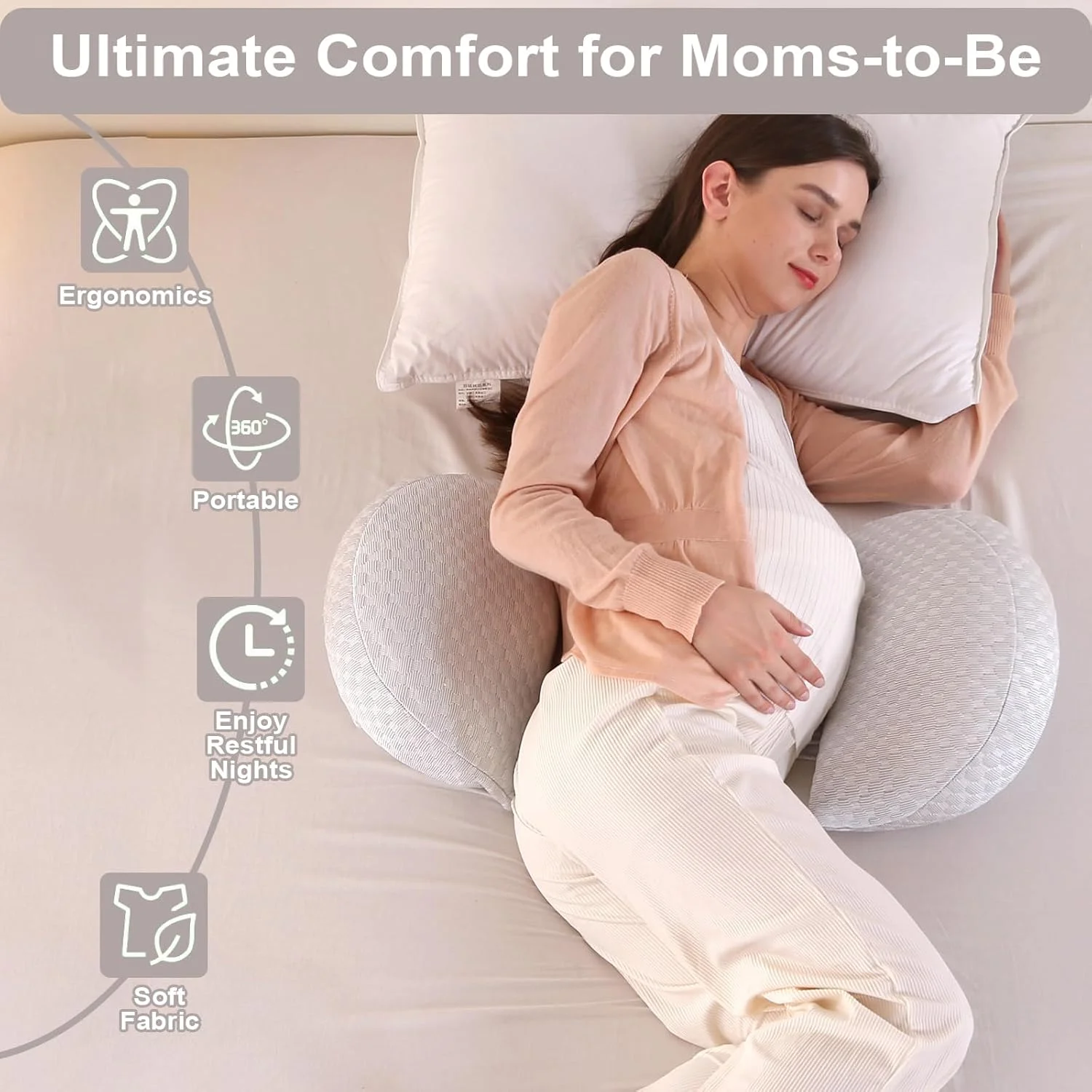 بالش بارداری گوه ای SHANNA برای خواب، بالش تمام بدن راحت و قابل تنظیم جدید 2024 با روکش بامبو خنک کننده و ابریشمی، بالش شیردهی برای بارداری، بالش بارداری و بدن (خاکستری) بالش بارداری گوه ای SHANNA برای خواب، بالش تمام بدن راحت و قابل تنظیم جدید 2024 با روکش بامبو خنک کننده و ابریشمی، بالش شیردهی برای بارداری، بالش بارداری و بدن (خاکستری)