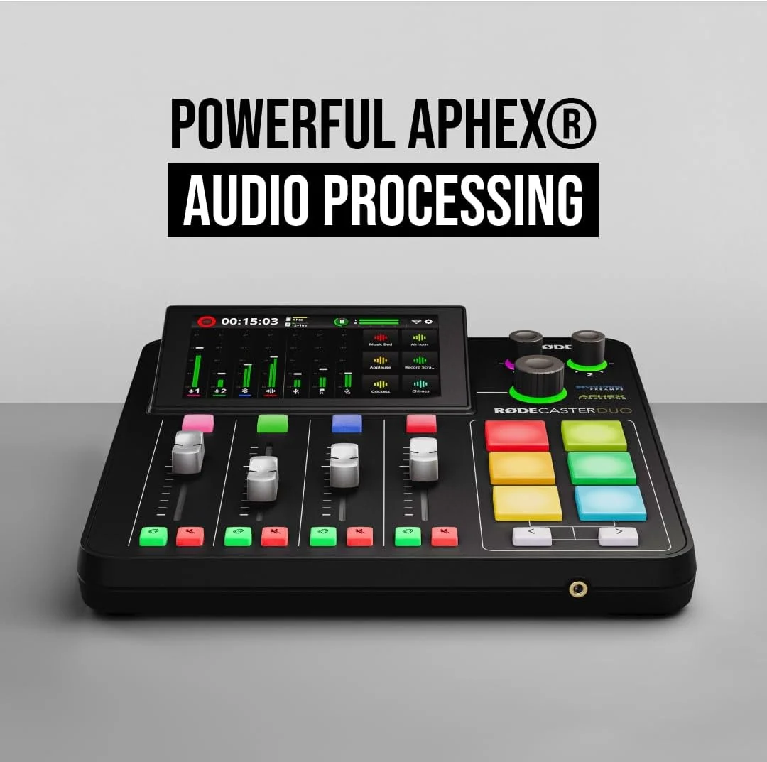 استودیوی تولید صوتی یکپارچه RØDECaster Duo - مشکی