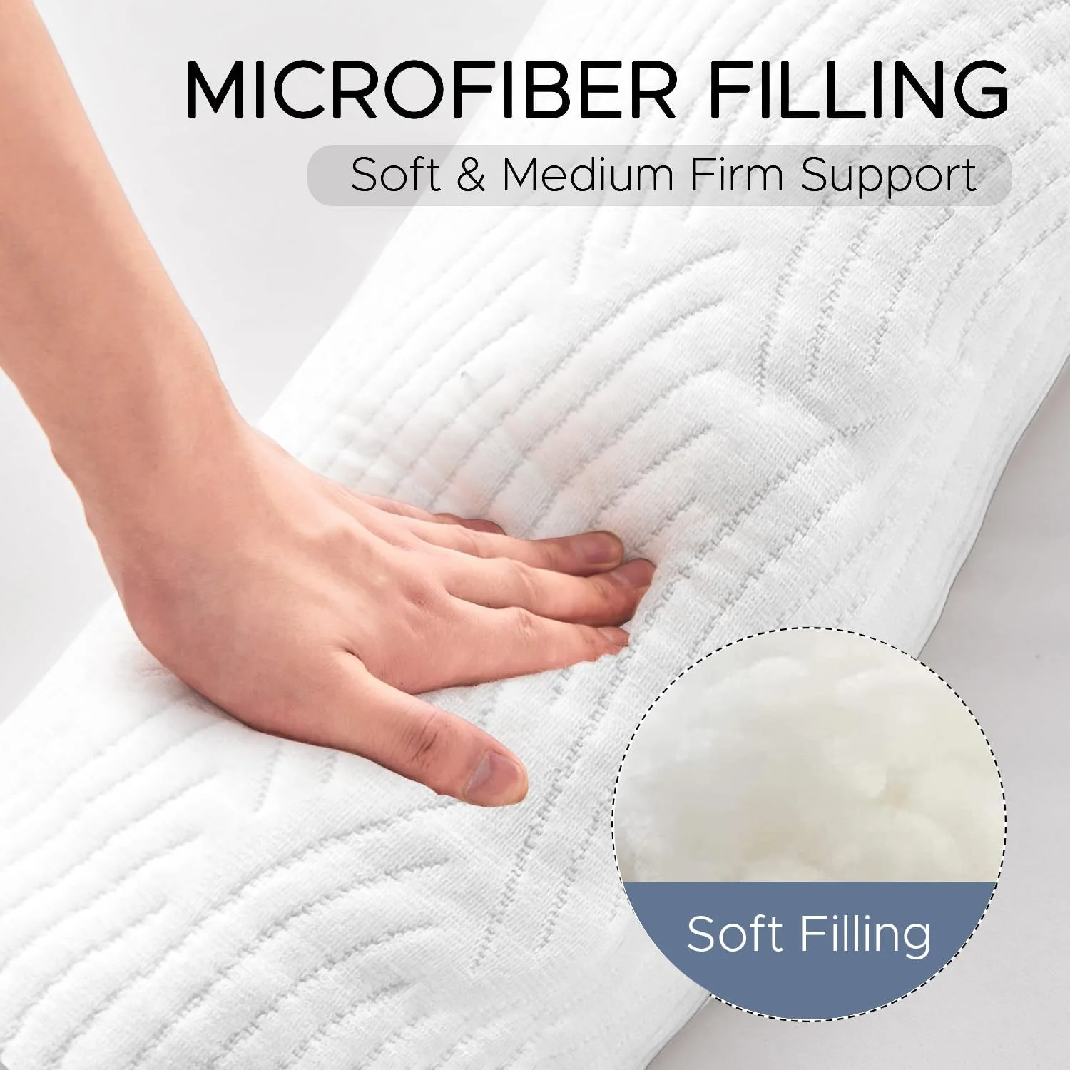 بالش بدن SCHNAUZER HOME برای بزرگسالان - بالش های نرم و بلند تخت خواب برای خوابیدن - فوم حافظه خرد شده و روکش قابل شستشو - بالش بارداری خوابیده به پهلو به شکل Q 49 اینچی (سفید) بالش بدن SCHNAUZER HOME برای بزرگسالان - بالش های نرم و بلند تخت خواب برای خوابیدن - فوم حافظه خرد شده و روکش قابل شستشو - بالش بارداری خوابیده به پهلو به شکل Q 49 اینچی (سفید)