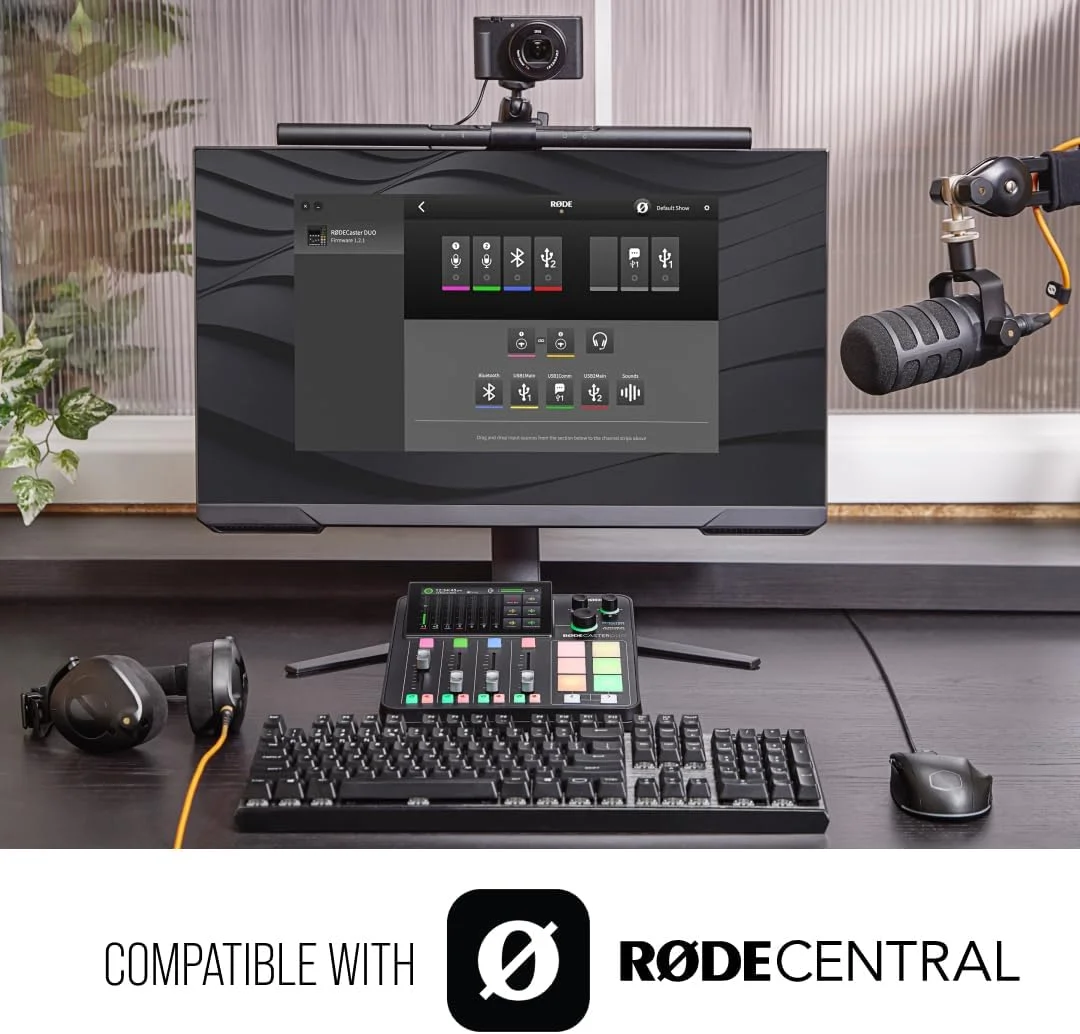 استودیوی تولید صوتی یکپارچه RØDECaster Duo - مشکی