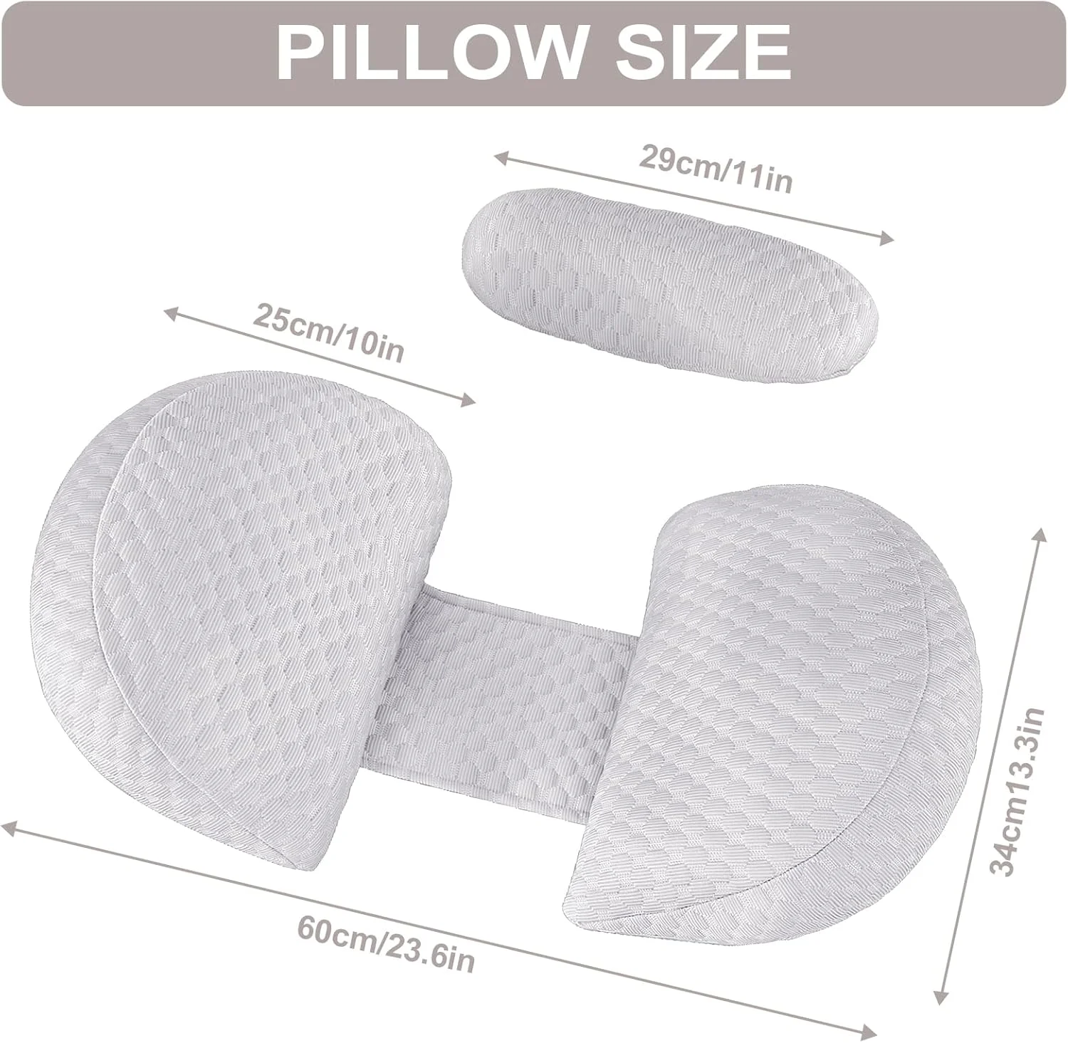 بالش بارداری گوه ای SHANNA برای خواب، بالش تمام بدن راحت و قابل تنظیم جدید 2024 با روکش بامبو خنک کننده و ابریشمی، بالش شیردهی برای بارداری، بالش بارداری و بدن (خاکستری) بالش بارداری گوه ای SHANNA برای خواب، بالش تمام بدن راحت و قابل تنظیم جدید 2024 با روکش بامبو خنک کننده و ابریشمی، بالش شیردهی برای بارداری، بالش بارداری و بدن (خاکستری)