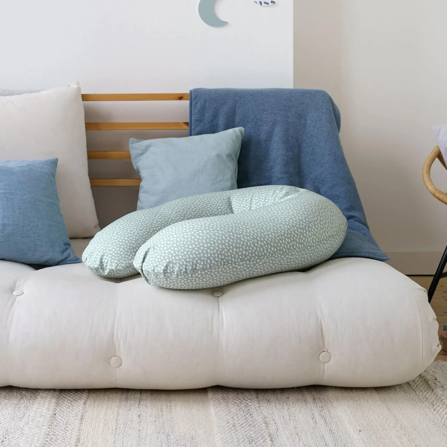 بالش شیردهی Doomoo Buddy - بالش بارداری چند منظوره برای مادر و نوزاد - بالش راحتی برای خواب، شیردهی و پشتیبانی - همراه بارداری همه کاره بالش شیردهی Doomoo Buddy - بالش بارداری چند منظوره برای مادر و نوزاد - بالش راحتی برای خواب، شیردهی و پشتیبانی - همراه بارداری همه کاره