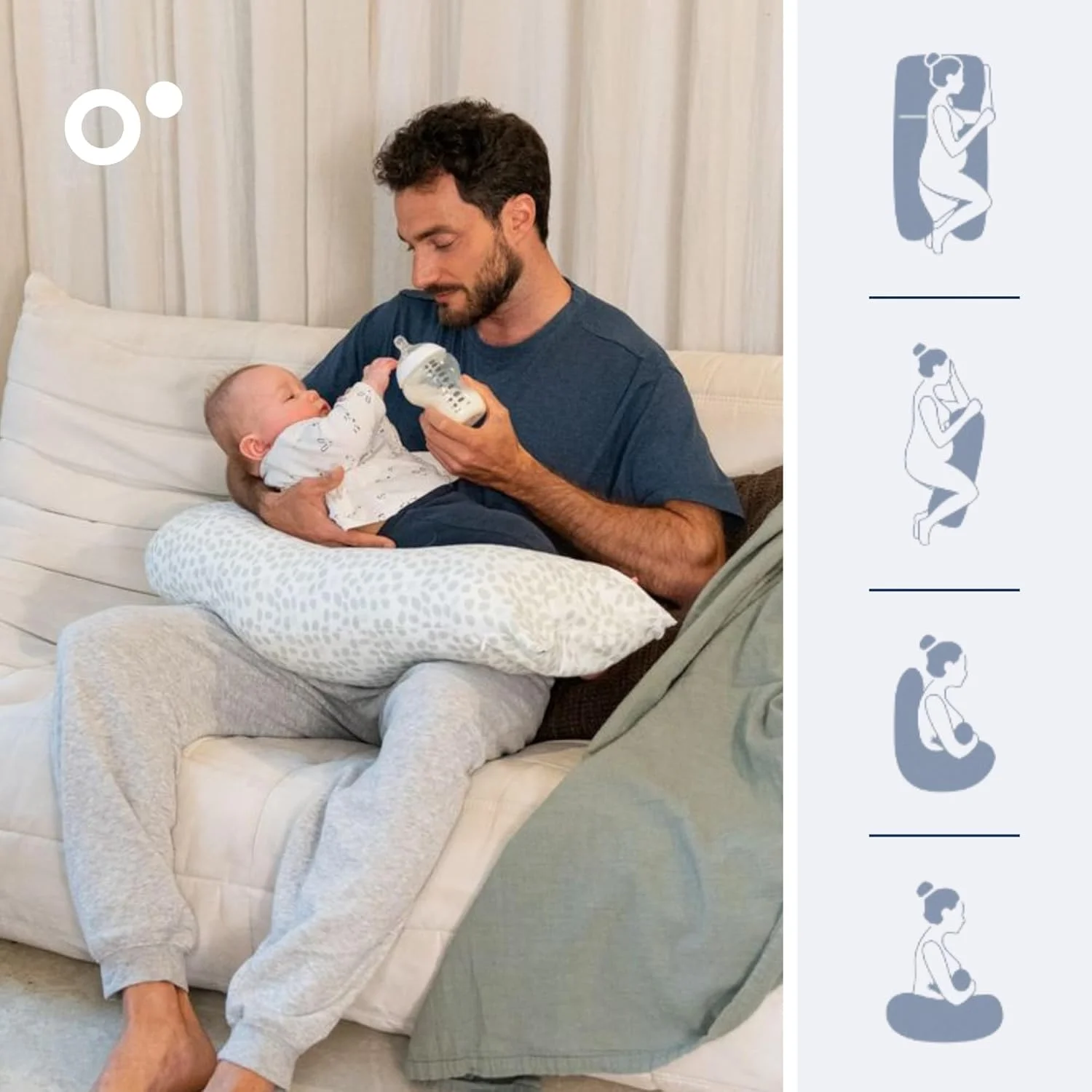 بالش بارداری Doomoo Maxxy - کوسن چند منظوره حمایت از دوران بارداری، طرح برگ های کوچک سبز، ایده آل برای خواب، شیردهی و استراحت، ضد حساسیت و سازگار با محیط زیست بالش بارداری Doomoo Maxxy - کوسن چند منظوره حمایت از دوران بارداری، طرح برگ های کوچک سبز، ایده آل برای خواب، شیردهی و استراحت، ضد حساسیت و سازگار با محیط زیست